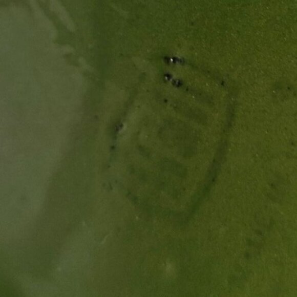 VINTAGE HALL POTTERY RESTAURANT WARE FOREST GREEN CERAMIC GLAZE TEAPOT 4" W/ LID - Picture 4 of 13